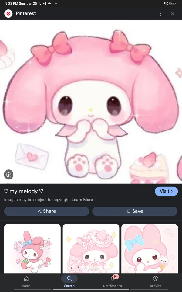 Sanliou My Melody Cute Spiral Notebook