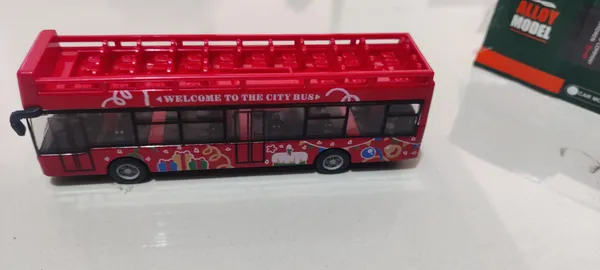 Bus Model Pull Back Vehicle City Bus Toy - Red (L-J-96) – Toyloft